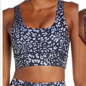 Blue animal print IVL sports bra size 4